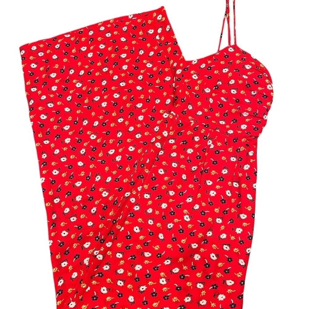 Madewell Ruched Wide-Leg Jumpsuit in Prairie Posies Size 0 - Picture 9 of 9